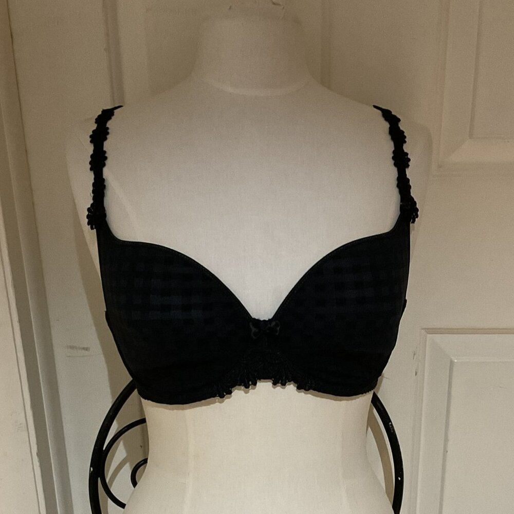 Marie Jo Avero Plunge Heart Shaped Padded Bra - Black